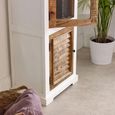 Alfie Display Cabinet - 1 Door - White - Mango Wood