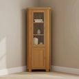 Salisbury Premium Corner Display Cabinet - 2 Door - Oak