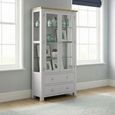Lundy Display Cabinet - 2 Door - Grey Painted