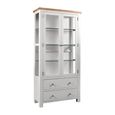 Lundy Display Cabinet - 2 Door - Grey Painted