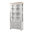 Lundy Display Cabinet - 2 Door - Grey Painted