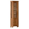 Original Corner Display Cabinet - 2 Door - Rustic Oak