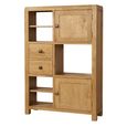 Curve High Display Cabinet - 2 Door - Oak