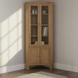 Kilkenny Corner Display Unit - 4 Door - Oak
