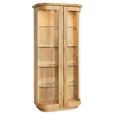 Sorento High Display Cabinet - 2 Glass Door - Oak