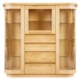 Sorento Combi Display Cabinet - 3 Glass Door - Oak