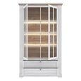 Illopa Display Cabinet - Snowy Oak and Oak Nelson