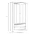Illopa Display Cabinet - Snowy Oak and Oak Nelson