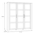 Bohol Display Cabinet - 3 Door - Large - Grey