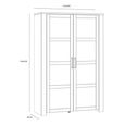 Bohol Display Cabinet - 2 Door - White
