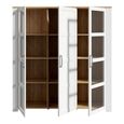 Bohol Display Cabinet - 3 Door - Large - White