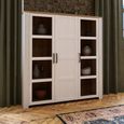 Bohol Display Cabinet - 3 Door - Large - White