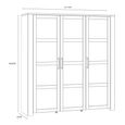 Bohol Display Cabinet - 3 Door - Large - White