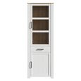 Bohol Display Cabinet - Narrow - White