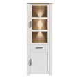 Bohol Display Cabinet - Narrow - White