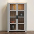 Bohol Display Cabinet - 2 Door - Grey