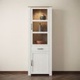 Bohol Display Cabinet - Narrow - White