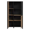 High Rock Display Cabinet - 3 Door - Oak