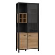 High Rock Display Cabinet - Oak
