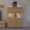 Cortina Display Cabinet - 2 Door - Oak