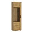 Cortina Display Cabinet - Tall - LHF - Glazed - Oak