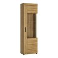 Cortina Display Cabinet - Tall - RHF - Glazed - Oak