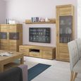 Cortina Display Cabinet - Tall - RHF - Glazed - Oak