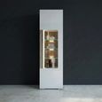 Toronto Display Cabinet - Narrow - Glazed - White Gloss