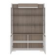 Toronto Display Cabinet - 2 Door - Low - Glazed - White Gloss