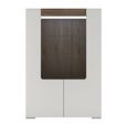 Toronto Display Cabinet - 2 Door - Low - Glazed - White Gloss