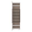 Toronto Display Cabinet - Narrow - Glazed - White Gloss