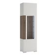 Toronto Display Cabinet - Narrow - Glazed - White Gloss