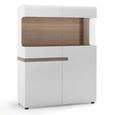 Chelsea Display Cabinet - Wide - White Gloss