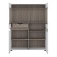 Chelsea Display Cabinet - Wide - White Gloss