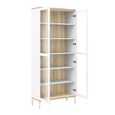 Roomers Display Cabinet - 2 Door - Glazed - White