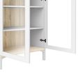Roomers Display Cabinet - 2 Door - Glazed - White