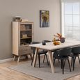 A-Line Display Cabinet - 2 Drawer - White Oak