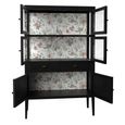 Elmhurst Display Cabinet - 6 Door 2 Drawers - Black