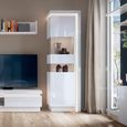 Lyon Display Cabinet - Narrow - LHD - White Gloss