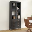 Barcelona Display Cabinet - 2 Door - Black