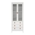 Barcelona Display Cabinet - 2 Door - White