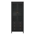 Barcelona Display Cabinet - 2 Door - Black