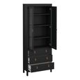 Barcelona Display Cabinet - 2 Door - Black