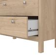 Madrid Display Cabinet - 3 Drawer - Jackson Hickory Oak