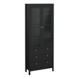 Madrid Display Cabinet - 2 Door - Black