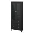 Madrid Display Cabinet - 2 Door - Black