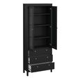 Madrid Display Cabinet - 2 Door - Black