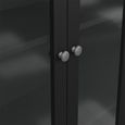 Madrid Display Cabinet - 2 Door - Black