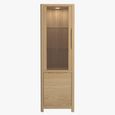 Stockholm Display Cabinet - 2 Door - Corner - Oak
