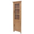 Hampshire Oak Corner Display Cabinet